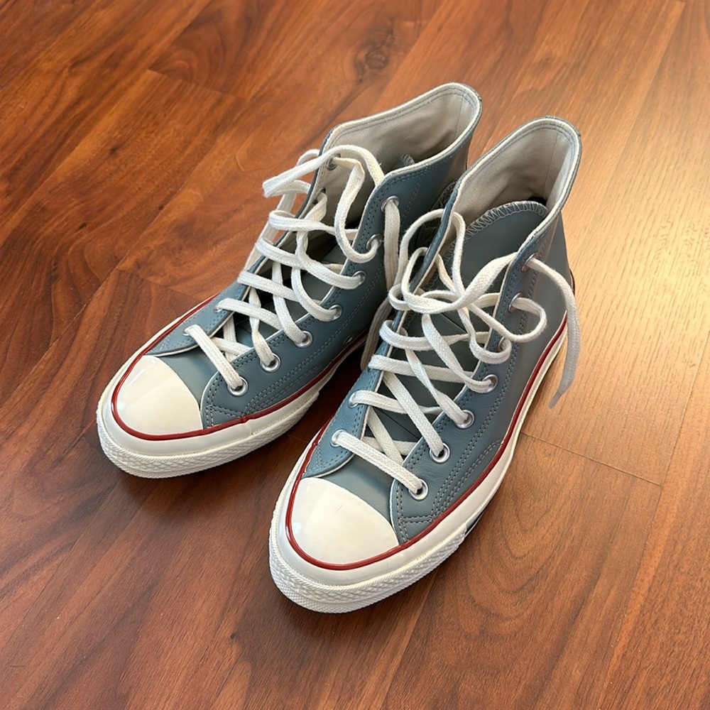 Unisex Custom Chuck 70 Hi Leather Sneakers. Size m5.5, w7.5